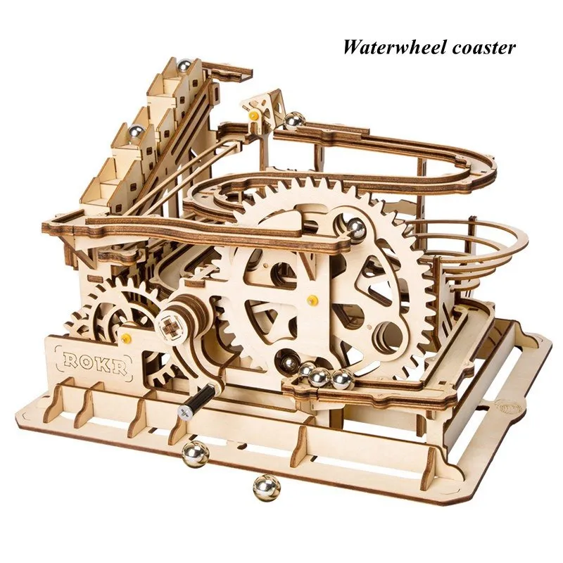 DIY Marble Run Game Laser Cutting 3D Wooden Puzzle Game