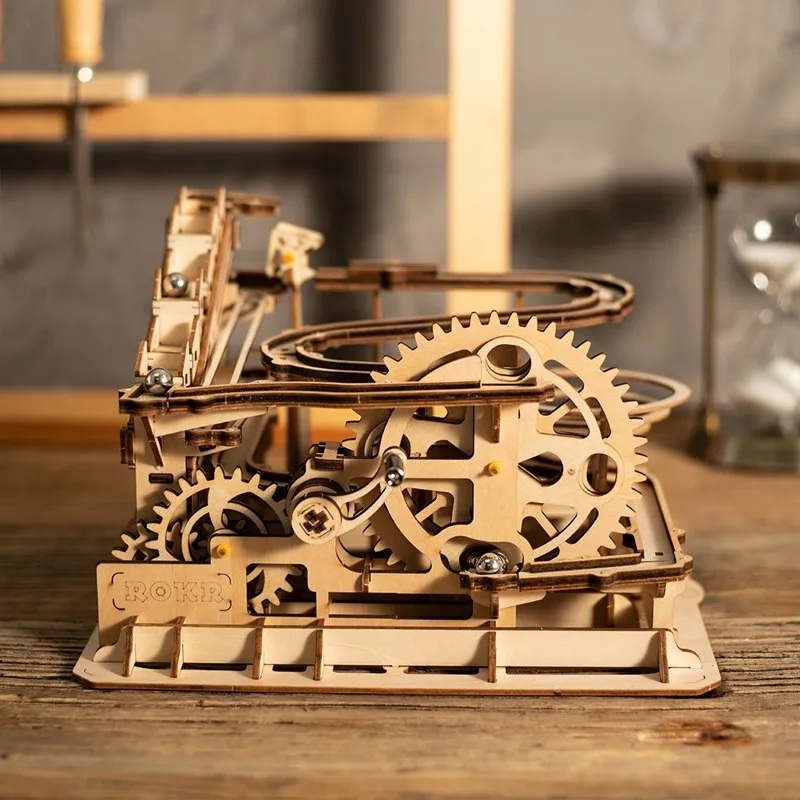 DIY Marble Run Game Laser Cutting 3D Wooden Puzzle Game