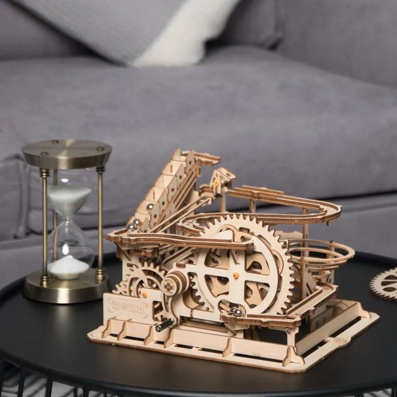 DIY Marble Run Game Laser Cutting 3D Wooden Puzzle Game