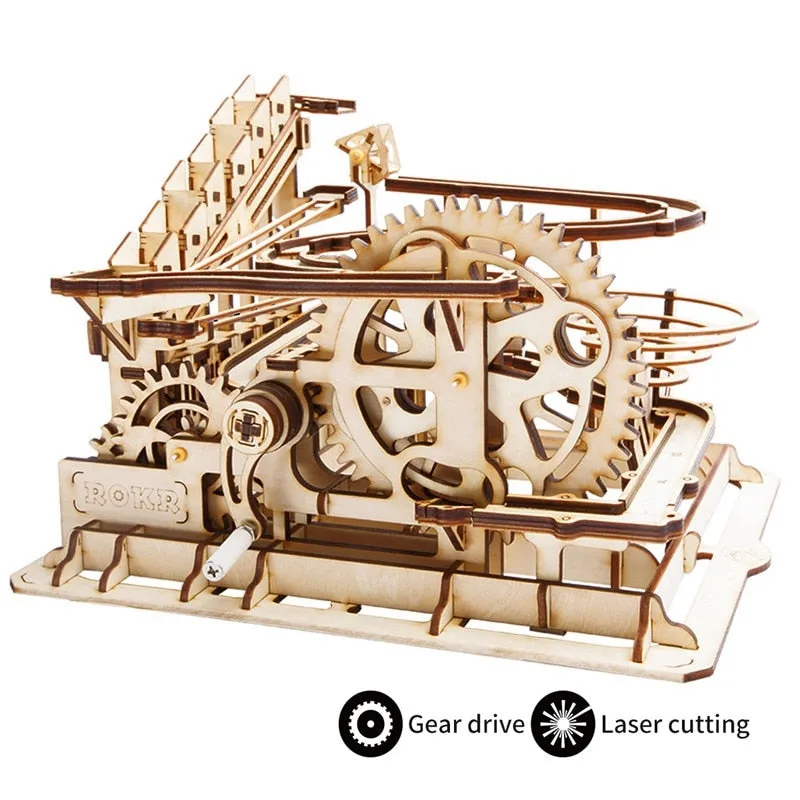 DIY Marble Run Game Laser Cutting 3D Wooden Puzzle Game