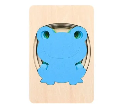 Interactive 3D Animal Puzzle for Kids - Fun Wooden Learning Toy