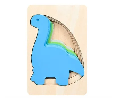 Interactive 3D Animal Puzzle for Kids - Fun Wooden Learning Toy