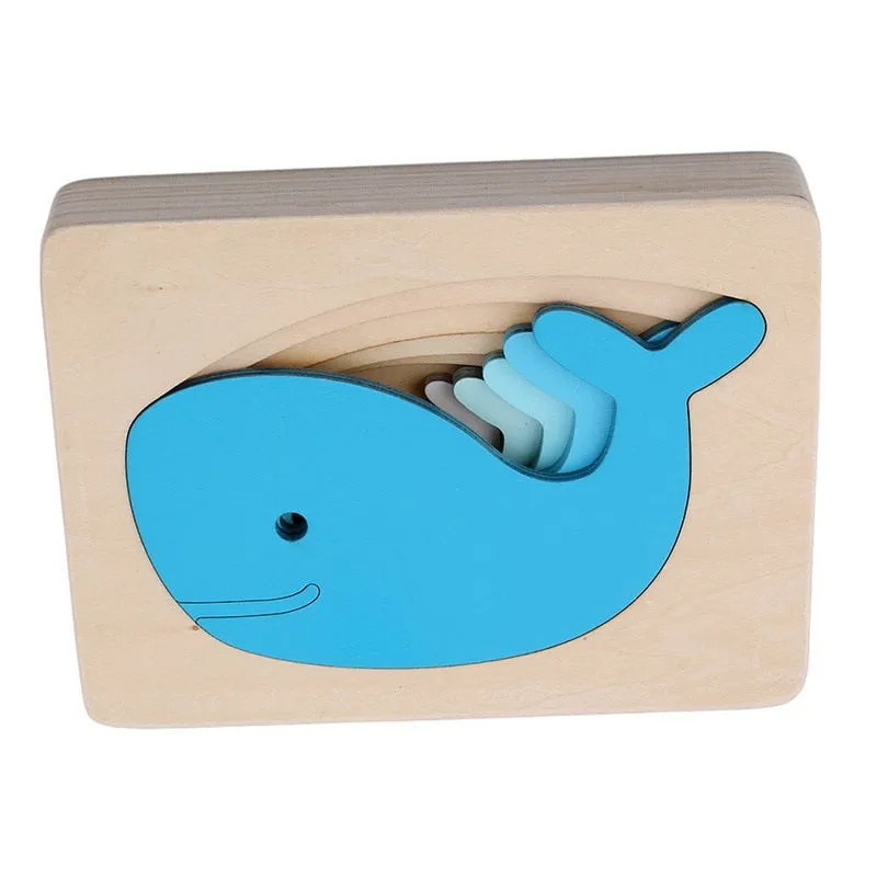 Interactive 3D Animal Puzzle for Kids - Fun Wooden Learning Toy