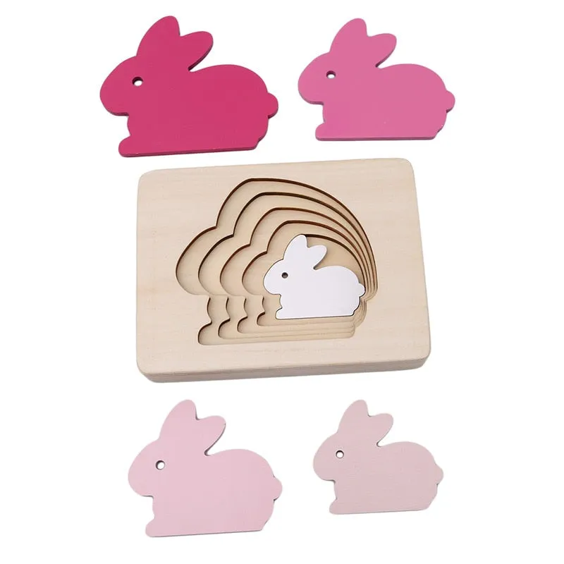 Interactive 3D Animal Puzzle for Kids - Fun Wooden Learning Toy