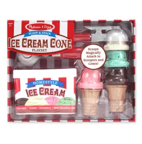Melissa & Doug Scoop & Stack Ice Cream Cone Playset