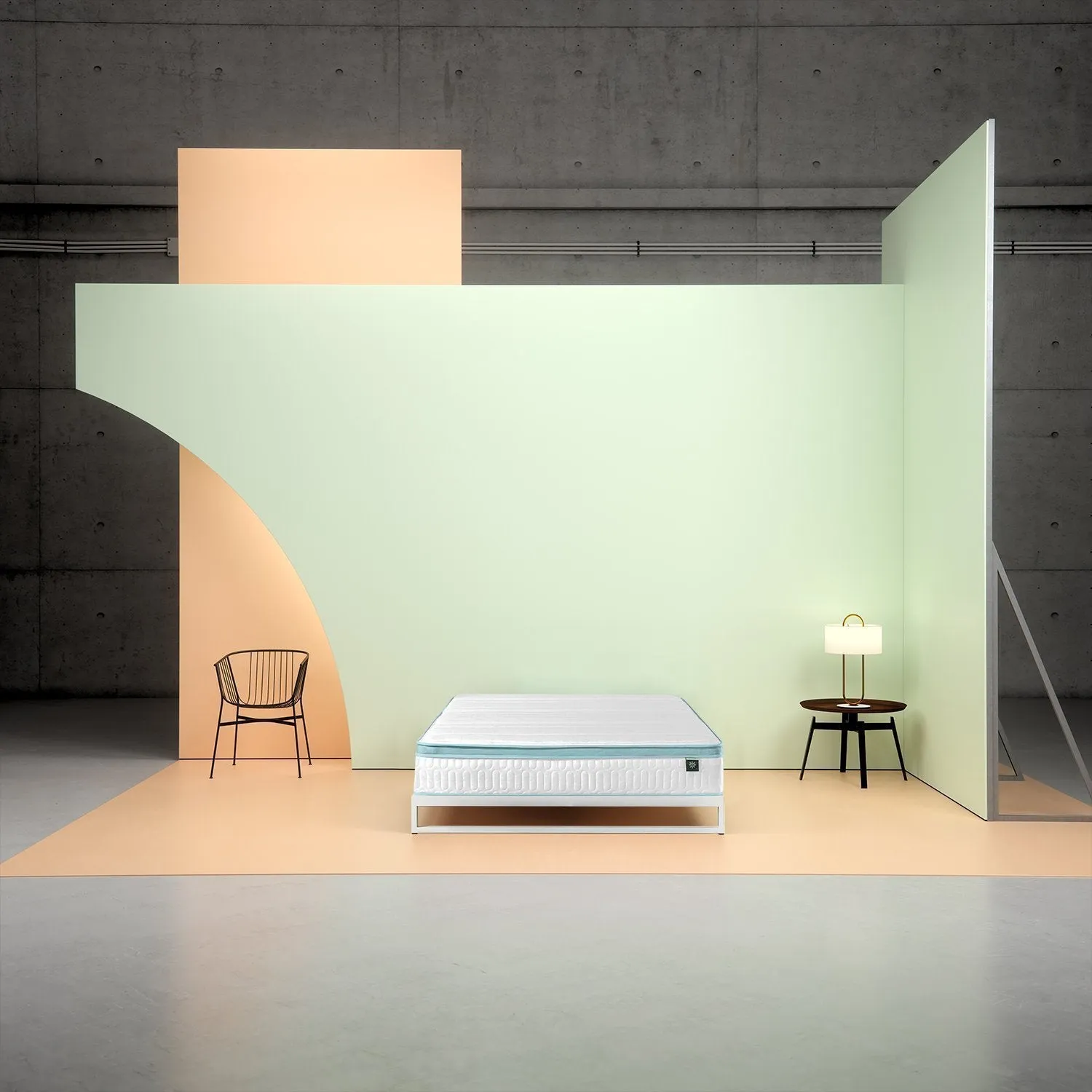 Mint Green Foam Hybrid Spring Twin Mattress