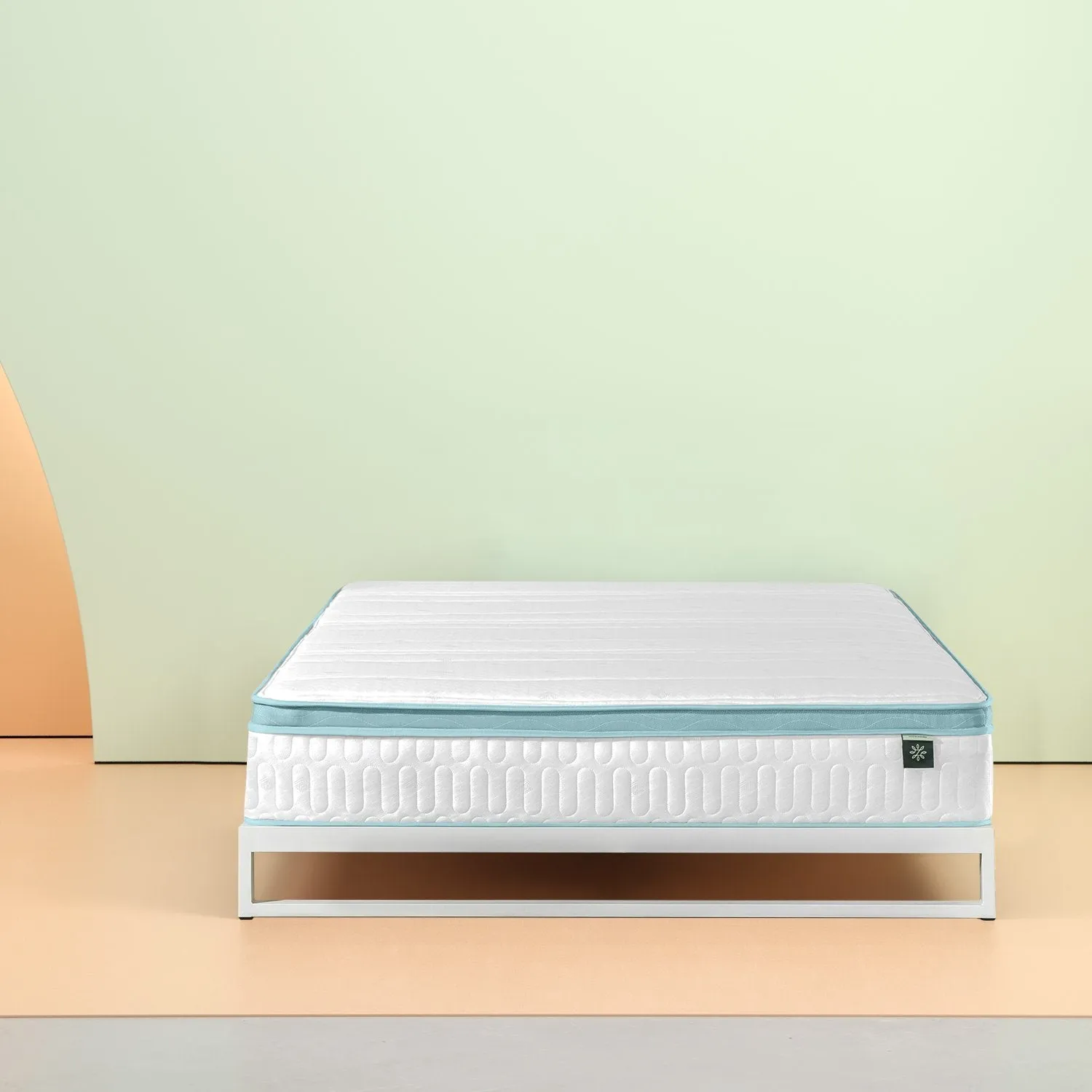 Mint Green Foam Hybrid Spring Twin Mattress