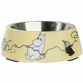 Moomin For Pets Food Bowl Yellow Medium