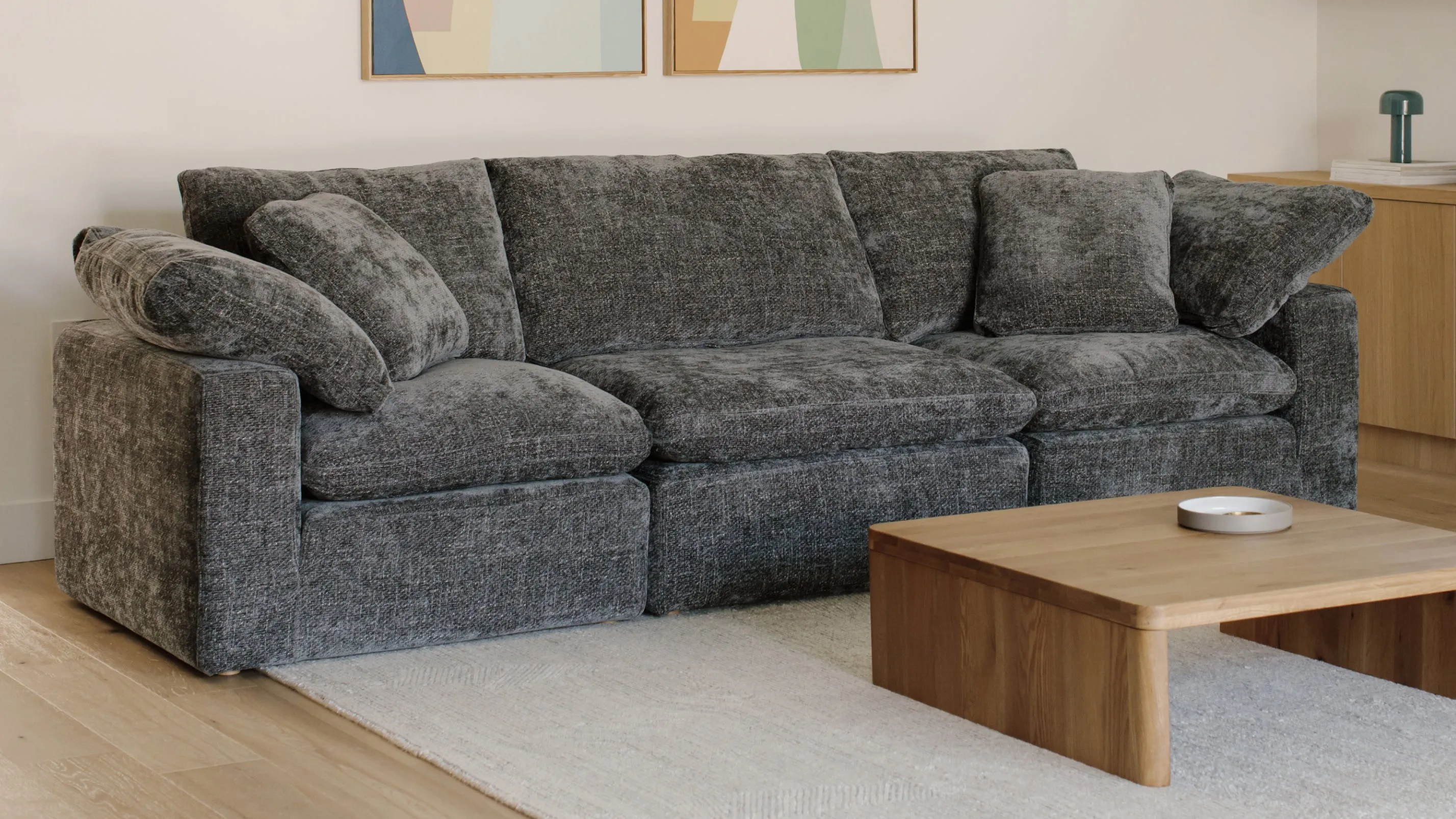 Movie Night™ 3-Piece Modular Sofa, Standard, Truffle