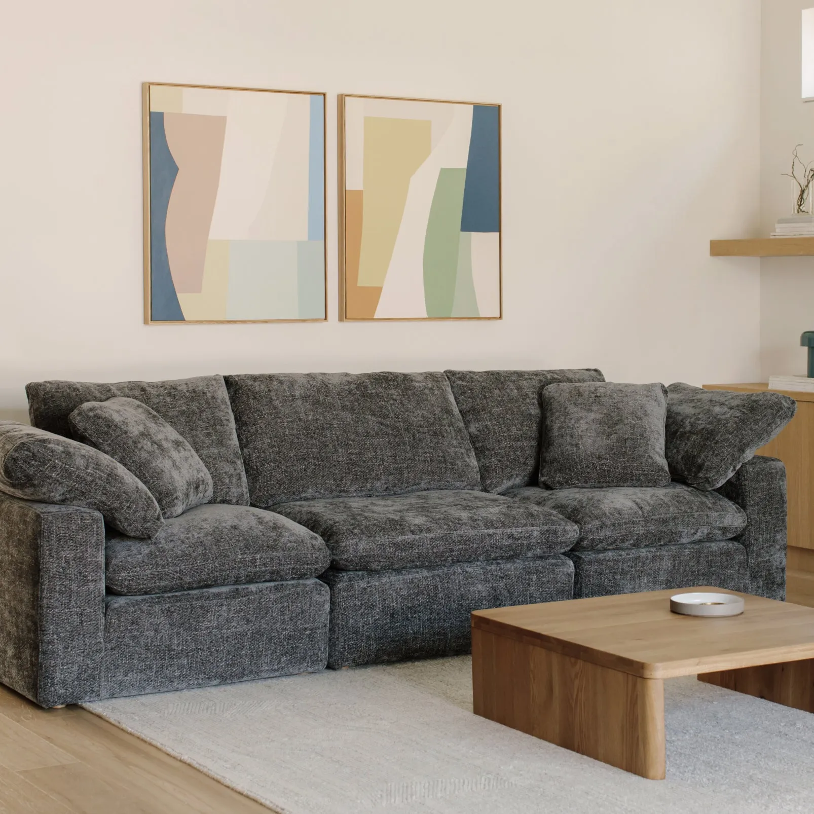 Movie Night™ 3-Piece Modular Sofa, Standard, Truffle