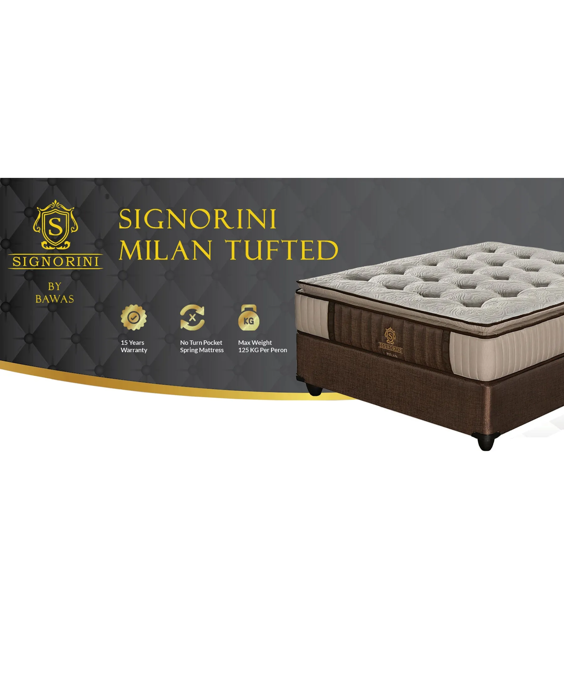 Signorini Milan Tufted Queen Bed
