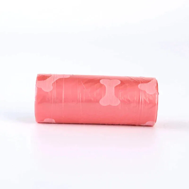 Upgraded printed Dog Poop Waste Refuse Cleanup Doggy Roll Replacements for Outdoor Puppy Walking and Travel Thick Plastic